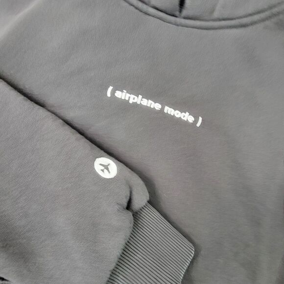 Homies Marbella Airplane Mode Travel Comfort Hoodie Black Sweater Unisex Size S - Picture 3 of 6